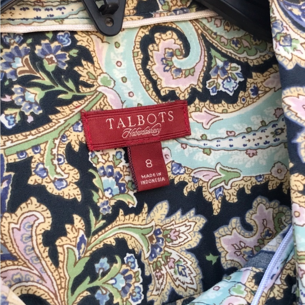Gorgeous Talbots Haberdashery Paisley Shirtdress